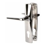 Poign�e de porte d'entr�e - riv - junior - vachette - gris - cl� i - 165 mm