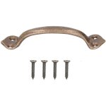 Poign�e de porte de placard, poign�e en cuivre, conception ferme de style chinois r�tro pour commodes, ...