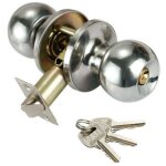 Poigne de porte, ronde bouton serrure verrouillage porte, verrouillage par cls, taille du loquet 60 ...