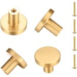 Poign�e de porte ronde en laiton massif, poign�e de meuble, boutons de tiroir, poign�e pour placards, ...