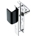Poign�es de porte sur plaque pali�re bec de cane - double b�quillage riv bloc - assa abloy bezault 70 ...