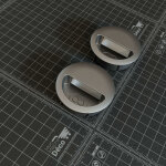 Poign�es pvc type cuvette pour porte coulissante