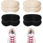 Poignes de talon pour chaussures pour enfants et femmes, 4 paires de coussinets de talon souples pour ...
