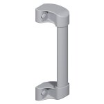 La croisee ds - poigne de tirage recoupable typestyl pour chssis coulissant coloris gris alu - la croise ...
