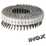 Pointes 16° - 2. 8x35 mm - annelées inox en rouleaux plats pvc - carton de 8400 clous - arca - sprs2835aitp7 ... Pointes 16° - 2. 8x35 mm - annelées inox en rouleaux plats pvc - carton de 8400 clous - arca - sprs2835aitp7 ...