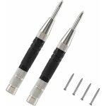 Pointeau automatique 2pcs ensemble de forets  centrer pointeau automatique perforatrice centrale  ressort ...