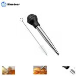 Poires � sauce en acier inoxydable 304 et caoutchouc, poire � jus pipette cuisine aiguille d'injection ...