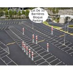Le poisson qui jardine - lot de 10 barri�res bloque parking et stationnement. hauteur : 70 cm