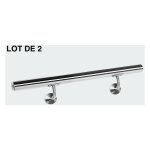 Le poisson qui jardine - lot de 2 rambardes 90 cm en acier inoxydable. rampes d'escalier ou mains courantes ...