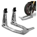 Le poisson qui jardine ? b�quille d'atelier avant en aluminium pour motos ? design motogp et superbike ...