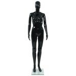 Le poisson qui jardine - mannequin femme noir brillant. id�al pour la couture, magasins de v�tements, ...