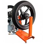 Quilibreuse manuelle pour pneus et jantes motos - rouge