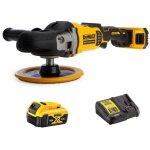 Dewalt - dcm849p2 polisseuse sans fil 18 v 5 ah � 180 mm ? brushless ? 2 batteries et sac de transport ...