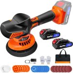 Polisseuse sans fil 21v, r�glage de la vitesse � 6 vitesses, �quip�e de 2 batteries lithium - ion, avec ...