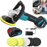 Teetok - polisseuse, polisseuse sans fil de 4, 9', ponceuse �lectrique pour voiture, 6 vitesses, polissage ...