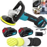 Teetok - polisseuse, polisseuse sans fil de 4, 9', ponceuse �lectrique pour voiture, 6 vitesses, polissage ...