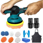 Teetok - polisseuse, tampon de ponceuse de polisseuse de voiture sans fil de 6 pouces, cireuse de machine ... Teetok - polisseuse, tampon de ponceuse de polisseuse de voiture sans fil de 6 pouces, cireuse de machine ...