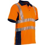 Polo haute visibilit� bicolore manches courtes anti - uv lma prevoyance orange / marine xxl
