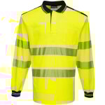 Polo pw3 haute visibilité ml jaune / noir xs Polo pw3 haute visibilité ml jaune / noir xs
