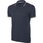 Polo de travail maille piqu�e kariban manches courtes 100% coton bleu marine m