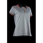 Polo de travail maille piqu�e mc femme laurie - gris s - 2