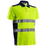 Polo de travail manches courtes haute visibilit� oki - jaune fluo m - 44 / 46