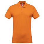 Polo de travail piqu� manches courtes homme kariban orange l