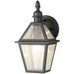 Polruan - lanterne murale ext�rieure � 1 ampoule noire ip44, e27 - elstead
