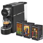 Polti - machine  expresso coffea s18b, avec kit de 54 dosettes e. s. e, noir, design, rservoir 850ml ...