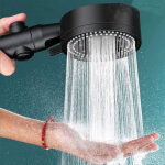 Pommeau de douche haute pression 5 modes avec interrupteur marche / arr�t, �conomie d'eau, facile � installer, ...