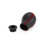 Awelco - pommeau de levier de vitesse en cuir, filetage rouge, universel amio - 01756