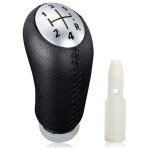 Pommeau de levier de vitesse manuel pour renault clio iii 2005 - 09, megane 2 laguna 2003 - 09, cuir ...