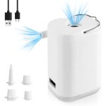 Pompe  air lectrique, mini pompe portable compacte rechargeable par usb pompe  air avec lumire pour ...
