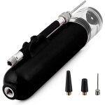 Pompe  ballon, pompe  air double action avec 1 aiguille et 2 buses, adapte au football, basket - ball, ...