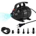 Pompe electrique, pompe  air lectrique 600w avec 5 buses pour tapis gonflable gonfleur electrique matelas ...