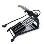 Pompe � pied � double cylindre, pompe � v�lo portable avec manom�tre pr�cis et vannes intelligentes, ...