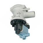 Pompe de vidange compatible avec bosch 00144487 avec tete de pompe et tamis pour machine a laver et seche ...