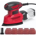 Ponceuse 130w 14000rpm ponceuse avec 20 papiers abrasifs, 1 bo�te � poussi�re, 1 raccord sous vide, pour ...
