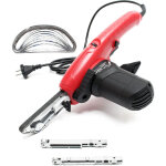 Wiltec - ponceuse � bandes 400w 3 bras de meulage & 10x bande abrasive lime �lectrique facilit� d'acc�s ...