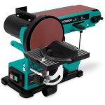Vonroc - ponceuse  bande et  disque 350w - inclut 2x bande abrasive 100 x 915 mm (p80 et p120) et 2x ...