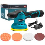 Ponceuse / polisseuse sans fil avec décalage, 2 500 - 5 000 tr / min, diamètre 5', 12 v, 1 500 mah, pour ... Ponceuse / polisseuse sans fil avec décalage, 2 500 - 5 000 tr / min, diamètre 5', 12 v, 1 500 mah, pour ...