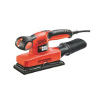 Black&decker - ponceuse vibrante 1 / 3 feuille filaire 240w black + decker ( livre en coffret + 5 abrasifs) ...