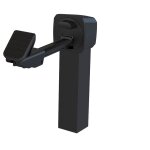 Portac - arr�t universel 360� pour portail manuel finition: noir - longueur de tube (mm): longueur de ...