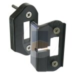 G�che et but�e en composite pour serrure de portillon finition: blanc ral 9016 - portac