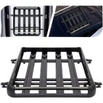 Porte - bagages de toit en aluminium noir - 127 x 97 cm - 68 kg - barres de toit l�g�res - pour baignoire, ...