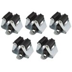 Porte - balais, support pour balais, bches et outils de jardin, support mural en acier  ressort, montage ...