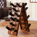 Porte bouteille 87x55x39cm �tag�re � vin 36 bouteilles casier � vin en bois pr�sentoir design d�co
