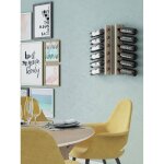 Porte - bouteilles en bois 6 bouteilles. mural t - 6 - 61x8x10 Porte - bouteilles en bois 6 bouteilles. mural t - 6 - 61x8x10