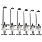 Porte - bouteille distributeur de boisson alcool vin mural bar pro acier pour 6 bouteilles, de