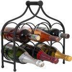 Porte - bouteille de vin en fer porte - bouteilles de table 37x35 cm casier  vin de comptoir porte - ...